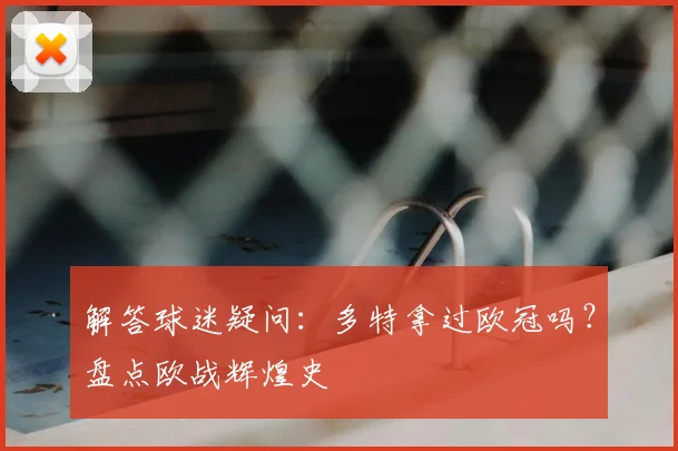 解答球迷疑问：多特拿过欧冠吗？盘点欧战辉煌史